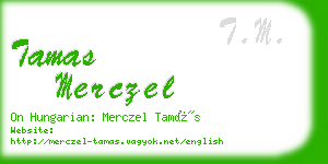 tamas merczel business card